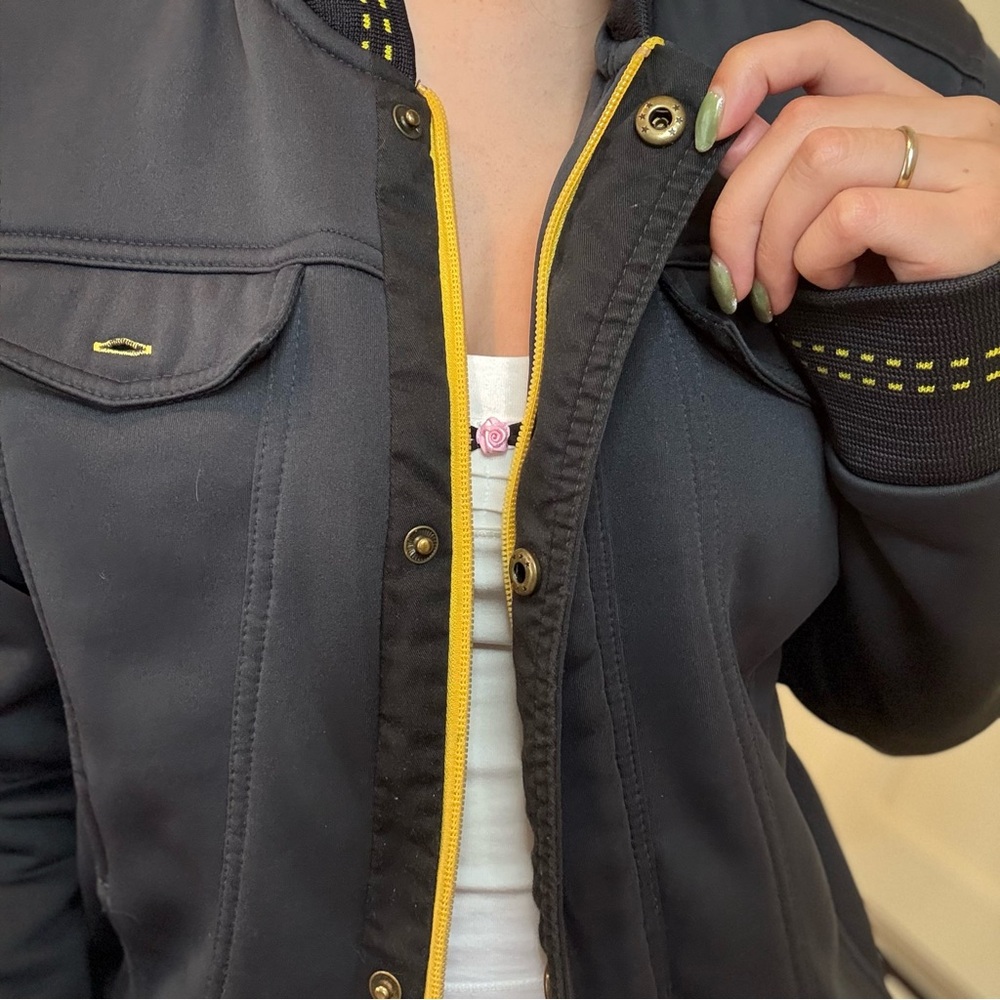 Grey McDonalds Jacket with Yellow Accents - Picture 3 of 7